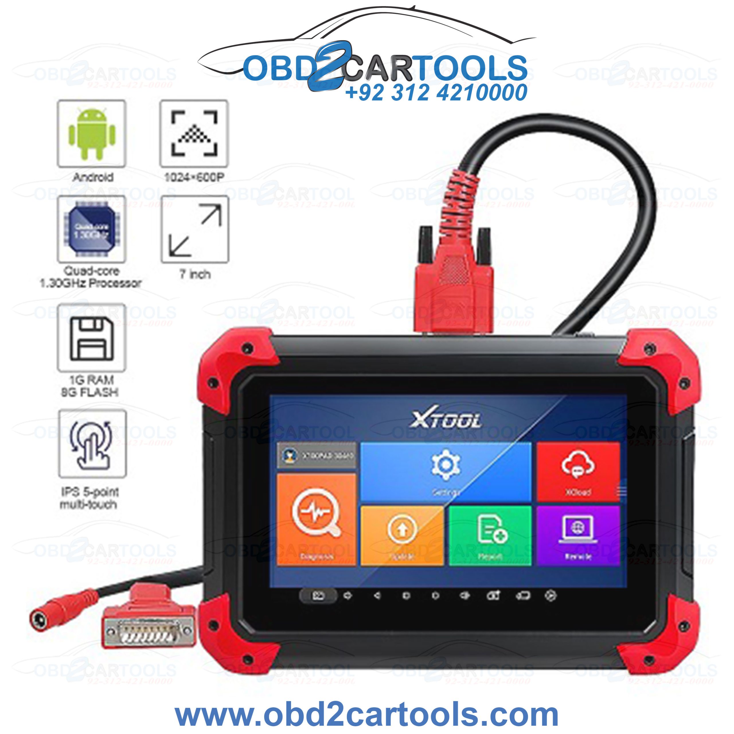 Product image for XTOOL X100 PAD Tablet Key Programmer with EEPROM Adapter