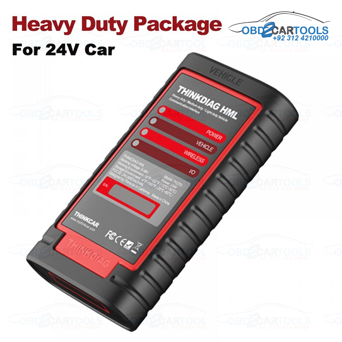Product image for THINKCAR HML Professional Diagnostic Tool Heavy Duty HD Package For 24V