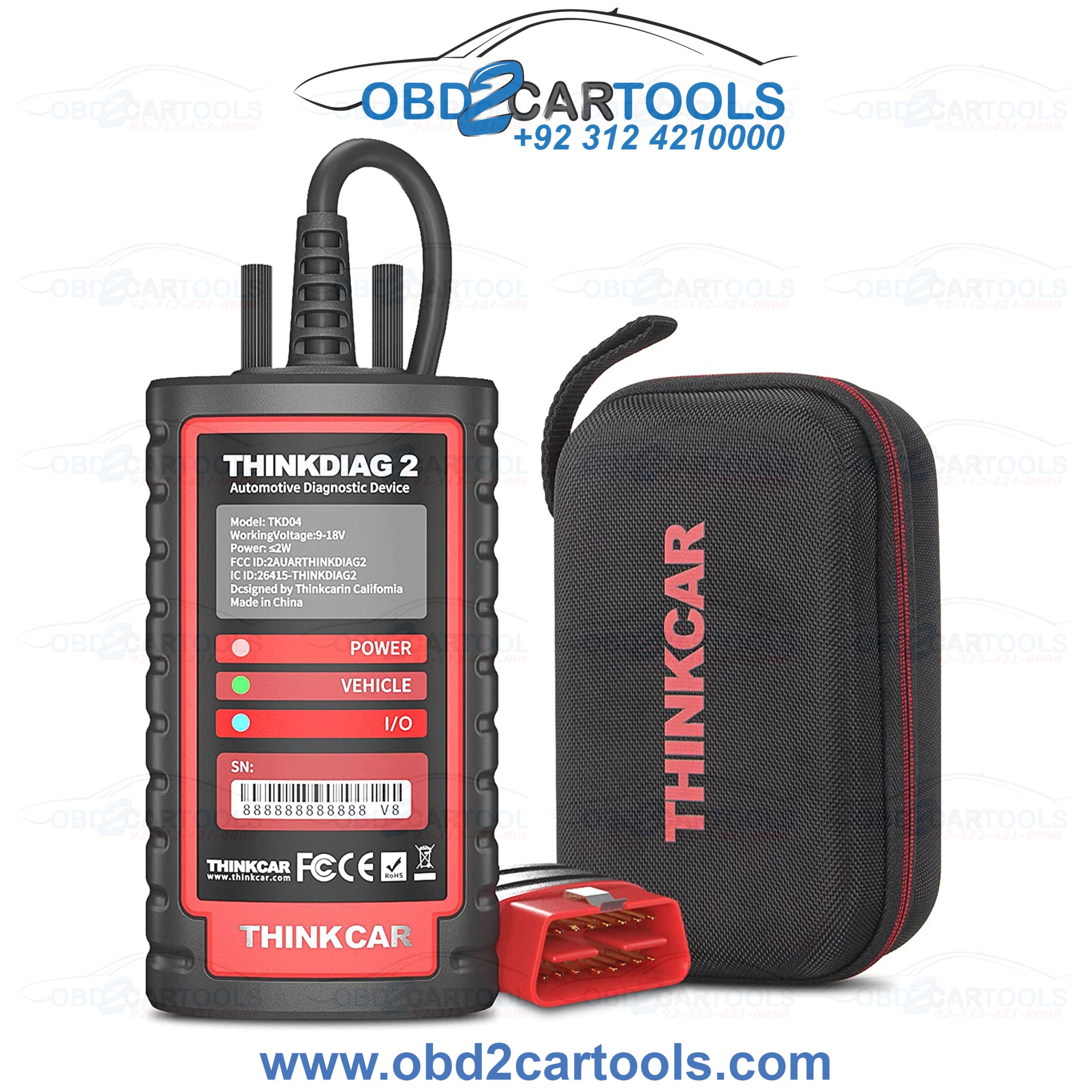Product image for Thinkdiag2 All System OBD2 Diagnostic Scanner with CAN-FD Protocol, AutoVIN, Active Test, 15+ Reset Functions